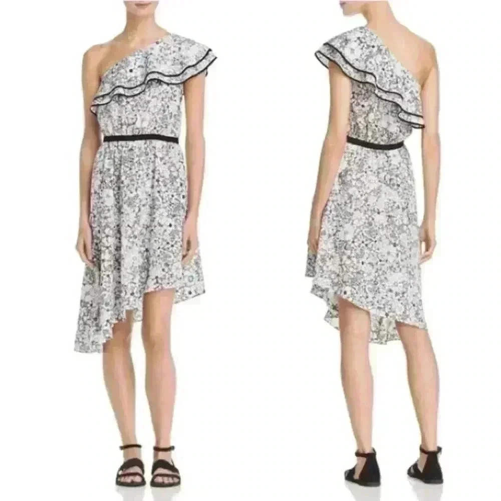 LIKELY Contour daisy One Shoulder Dress